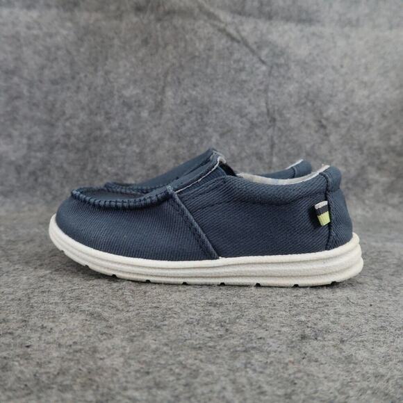 Cat & Jack Shoes Kids 8 Slip On Casual Loafer Moc Toe Comfort Blue Toddler Baby - Picture 5 of 12